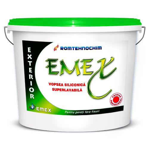 Vopsea Lavabila Siliconica de Exterior “EMEX”, Light Grey, Bidon 15 Litri Vopsea Lavabila Siliconica de Exterior “EMEX”, Light Grey, Bidon 15 Litri