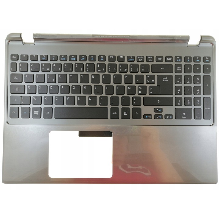 Горна част на корпус с осветена AZERTY клавиатура, сива, 60.RZCN2.050 A14, Acer Aspire M5-581T M5-581TG