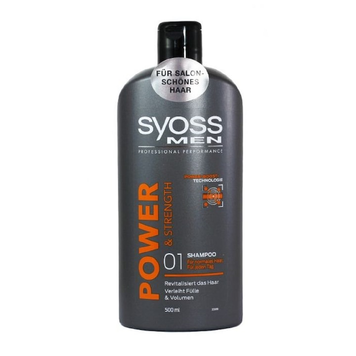 Sampon barbati Syoss Power, 500 ml
