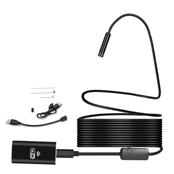 Camera Endoscop wireless Wi-fi HD 720P Waterprof Semi-rigid 5 metri, tub Borescope pentru inspectie video, compatibil cu Android si IOS /-/ Phuture® Camera Endoscop wireless Wi-fi HD 720P Waterprof Semi-rigid 5 metri, tub Borescope pentru inspectie video, compatibil cu Android si IOS /-/ Phuture®