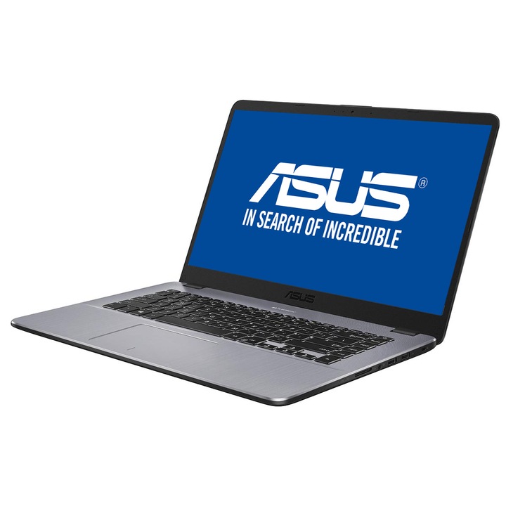 Laptop ASUS X505BA-BR046 cu procesor AMD Dual-Core A9-9420 pana la 3.60 GHz, 15.6", 4GB, 500GB, AMD Radeon R5, Endless OS, Matt Dark Grey
