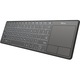 Tastatura wireless Trust Theza, touchpad, Negru