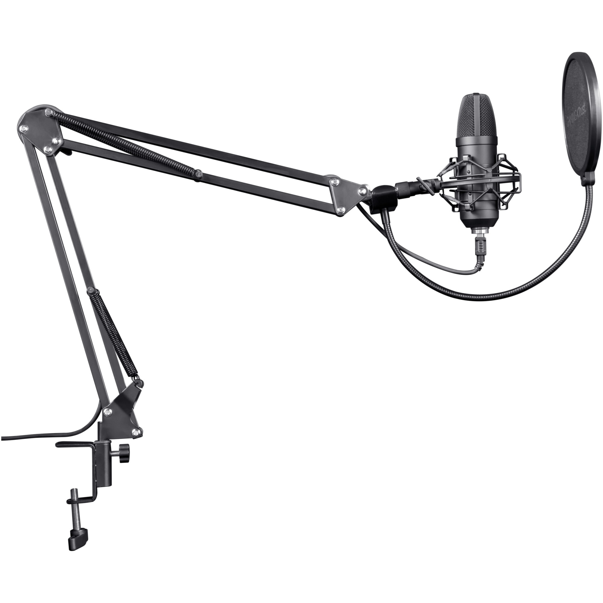 Microfon stand Trust Emita Plus GXT252, cardioid, ajustabil