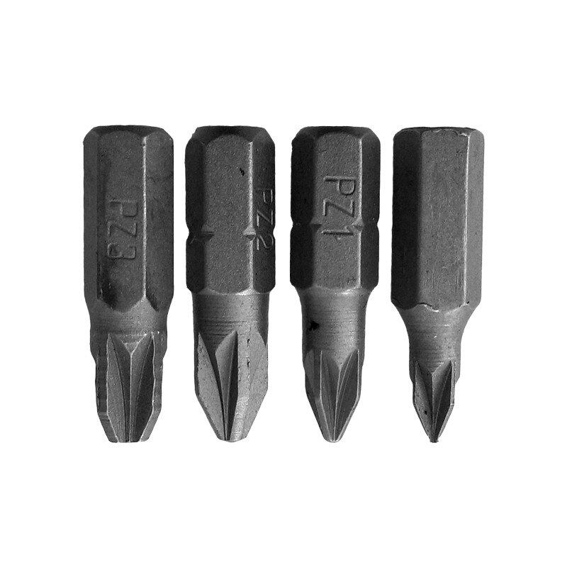 Set 4 Biti Cruce, PZ(0-1-2-3) x 25 mm.