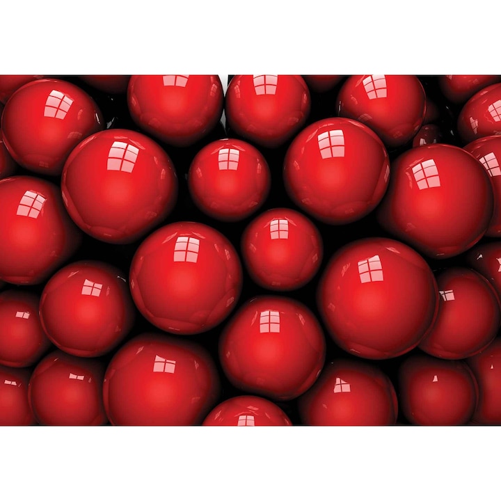Фототапет DEGRETS 83628 Червени топки 3D, 184x254см