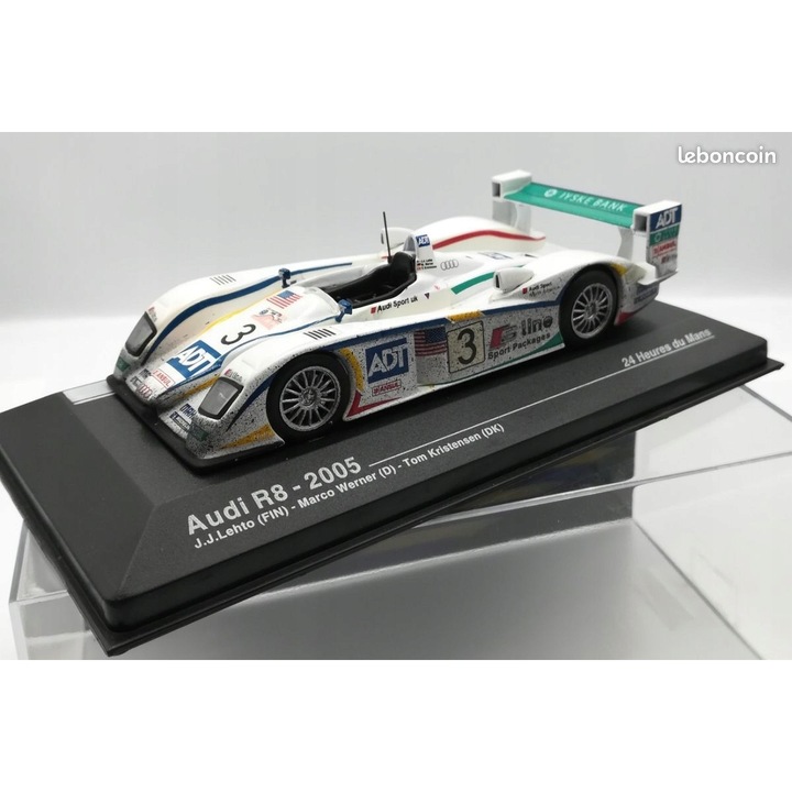 Altaya Audi R8 Le Mans 2005 fém autómodell 1:43