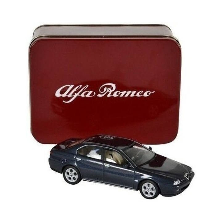 Alfa Romeo 166 Solido 1:43 öntött modell, fehér, 1x43