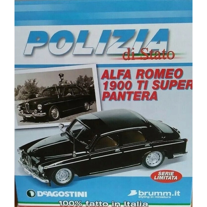 Modellautó Brumm Alfa Romeo 1900ti Super Pantera 1952 1:43