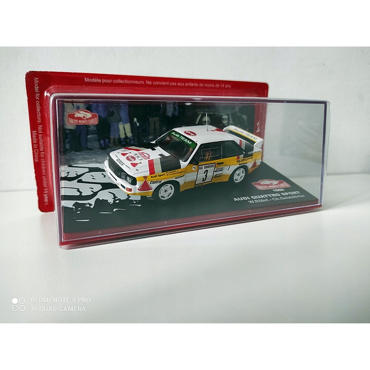 Ixo Audi Quattro Sport Rally Monte Carlo 1985 1:43 modellautó