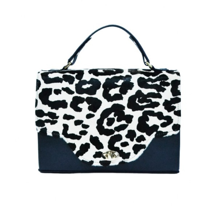 Zea Posete & Accesorii Női táska, natúr bőr, kék