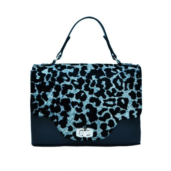 Geanta dama,Zea,piele naturala,neagra ponny