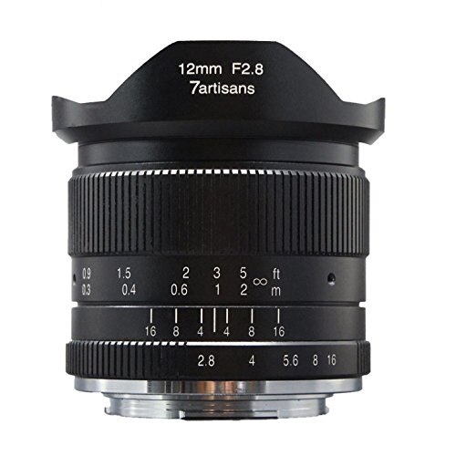 Obiectiv manual 7artisans 12mm F2.8 pentru Sony E-mount
