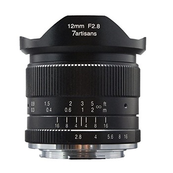 Obiectiv manual 7artisans 12mm F2.8 pentru Sony E-mount Obiectiv manual 7artisans 12mm F2.8 pentru Sony E-mount