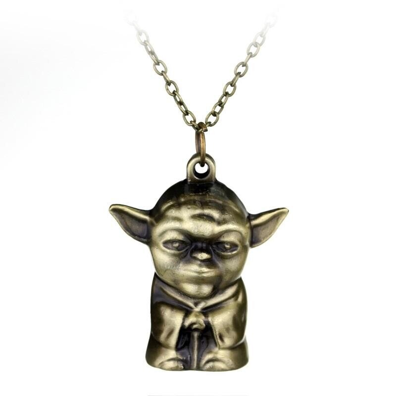 Lantisor Cu Pandantiv Star Wars Yoda Bronze, Maro