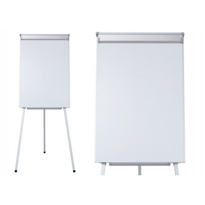 Mágneses flipchart állványon, fehér, 70x100cm, állítható, tartozéktartóval