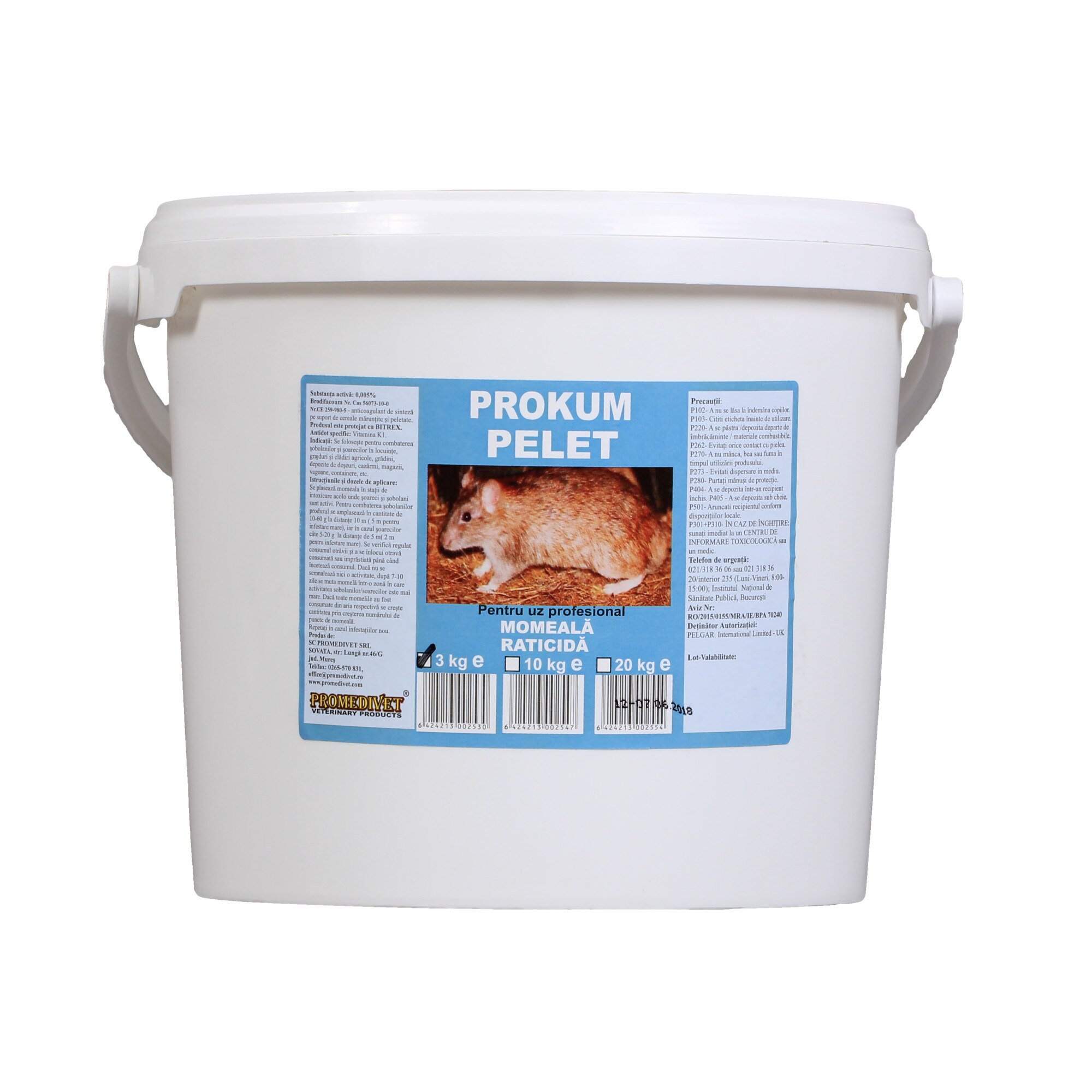 Rodenticid Prokum Pelet 3 Kg
