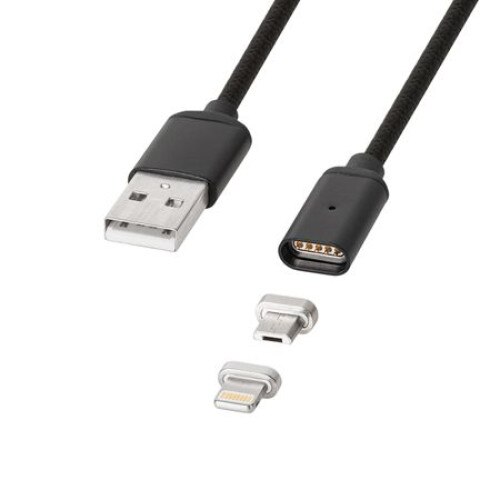Cablu USB Magnetic Micro USB / Lightning 1M