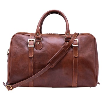 Geanta de voiaj din piele naturala coniac, curea de umar, Suveran, N4042A Geanta de voiaj din piele naturala coniac, curea de umar, Suveran, N4042A