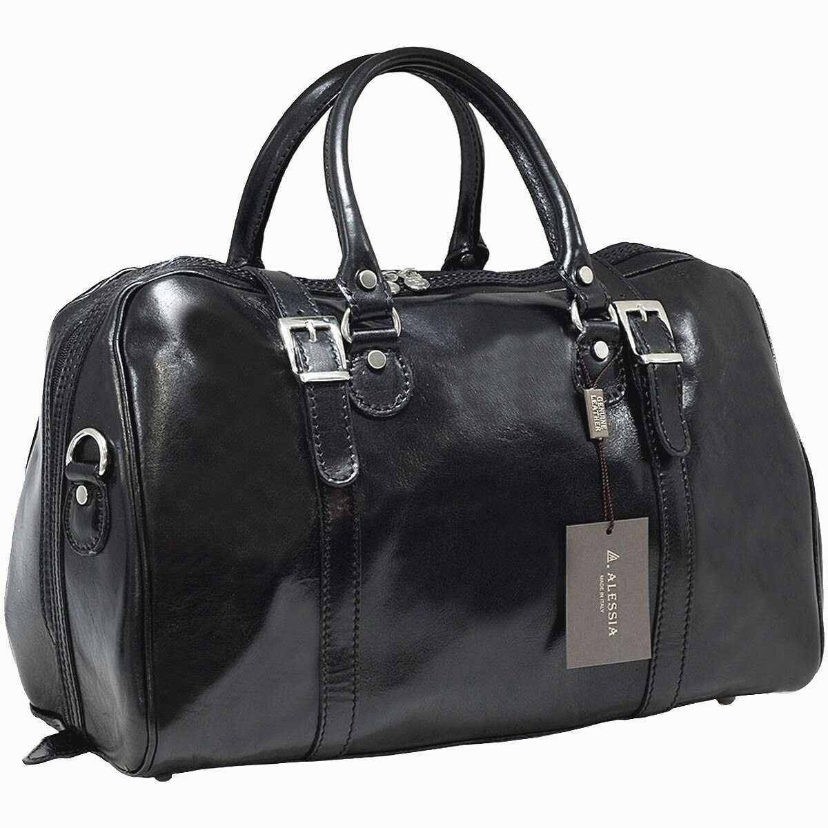 Geanta de voiaj din piele naturala vachetta neagra, Suveran