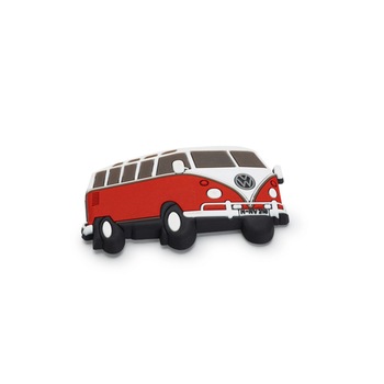 Magnet Decorativ T1 Volkswagen, Alb/Rosu Magnet Decorativ T1 Volkswagen, Alb/Rosu