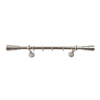 galerie metalica 200 cm pentru perdele simpla model zeus grosime 19 mm inox accesorii incluse kit complet imagen 35_0_
0