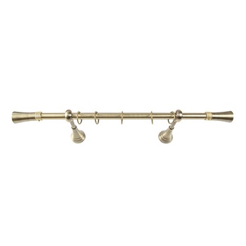 Galerie metalica 160 cm pentru perdele, simpla, model Ahile, grosime 19 mm, auriu antic, accesorii incluse, KIT COMPLET Galerie metalica 160 cm pentru perdele, simpla, model Ahile, grosime 19 mm, auriu antic, accesorii incluse, KIT COMPLET