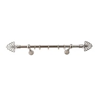 galerie metalica 240 cm pentru perdele simpla model evantai grosime 19 mm inox accesorii incluse kit complet imagen 20_0_
0