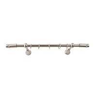 galerie metalica 200 cm pentru perdele simpla model tub briliant grosime 19 mm inox accesorii incluse kit complet imagen 24_0_
0