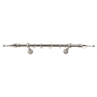galerie metalica 120 cm pentru perdele simpla model sageata grosime 19 mm inox accesorii incluse kit complet imagen 33_0_
0