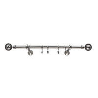 galerie metalica 300 cm pentru perdele simpla model seti grosime 19 mm inox accesorii incluse kit complet imagen 18_0_
0