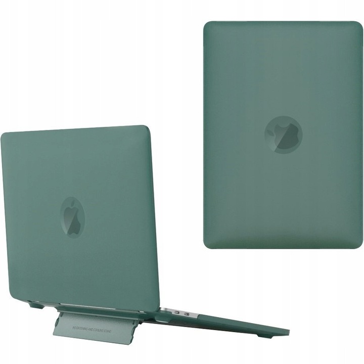Husa cu suport ERBORD pentru MacBook Air 13, verde, 13x30x22cm
