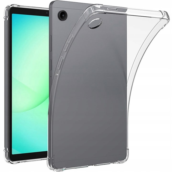 Husa silicon ERBORD pentru Samsung Galaxy Tab A11+ A9+, transparenta, 10.5 inch