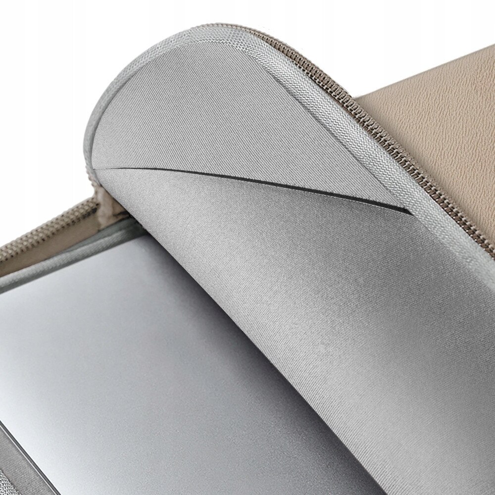 Uniq, husa pentru laptop din material sintetic texturat, rezistenta la apa, Cyprus Sleeve MJX9KCZG4Z942, bej nud, 14 inch (35,6 cm)