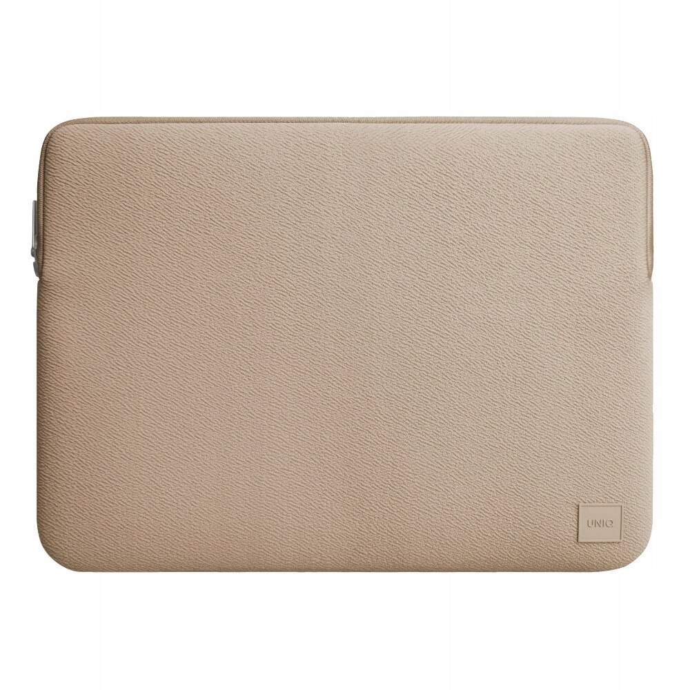 Uniq, husa pentru laptop din material sintetic texturat, rezistenta la apa, Cyprus Sleeve MJX9KCZG4Z942, bej nud, 14 inch (35,6 cm)