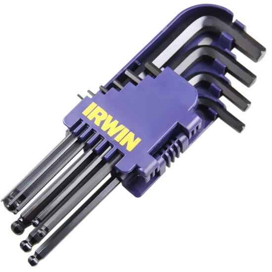 Set imbus sferic lung 10 buc (2-8 mm) - in suport de plastic, IRWIN