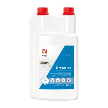 Insecticid Draker 10.2 anti gandaci, furnici, muste, tantari 1l Insecticid Draker 10.2 anti gandaci, furnici, muste, tantari 1l