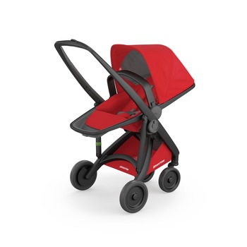 Carucior Greentom Reversible, 100% Ecologic, Black Red Carucior Greentom Reversible, 100% Ecologic, Black Red