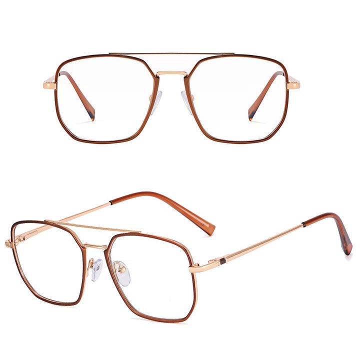 Ochelari protectie computer Stylion 25121E pilot maro-auriu 13.5x4.5cm unisex