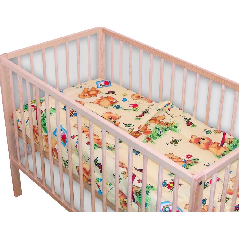 Lenjerie patut 3 piese ursuletul pe balansor