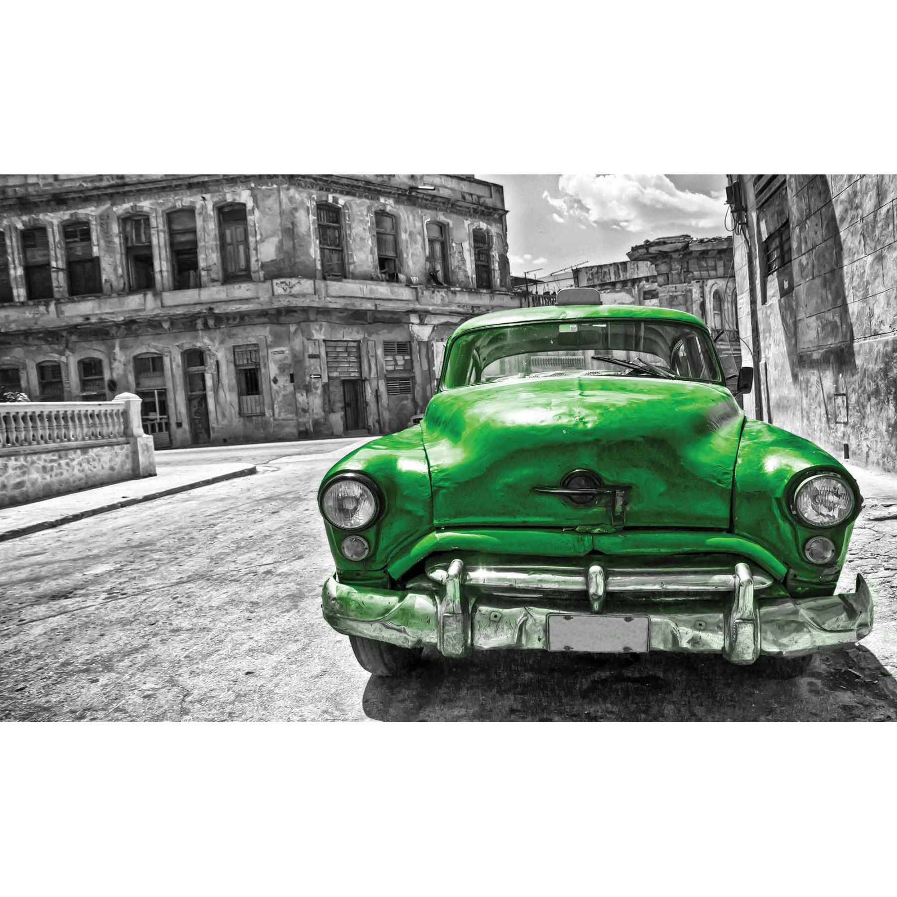 Fototapet DEGRETS 83668 Masina veche verde 184x254cm