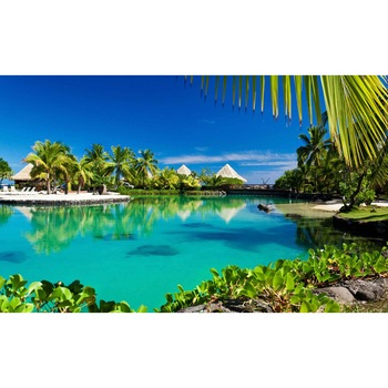 Fototapet DEGRETS 83673 Plaja tropicala 2 184x254cm Fototapet DEGRETS 83673 Plaja tropicala 2 184x254cm