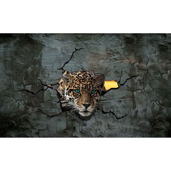Fototapet DEGRETS 83692 Leopard 3 3D 184x254cm Fototapet DEGRETS 83692 Leopard 3 3D 184x254cm