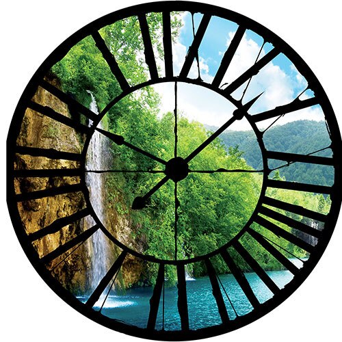 Fototapet DEGRETS 83703 Ceasuri Cascada 208x208cm Vlies