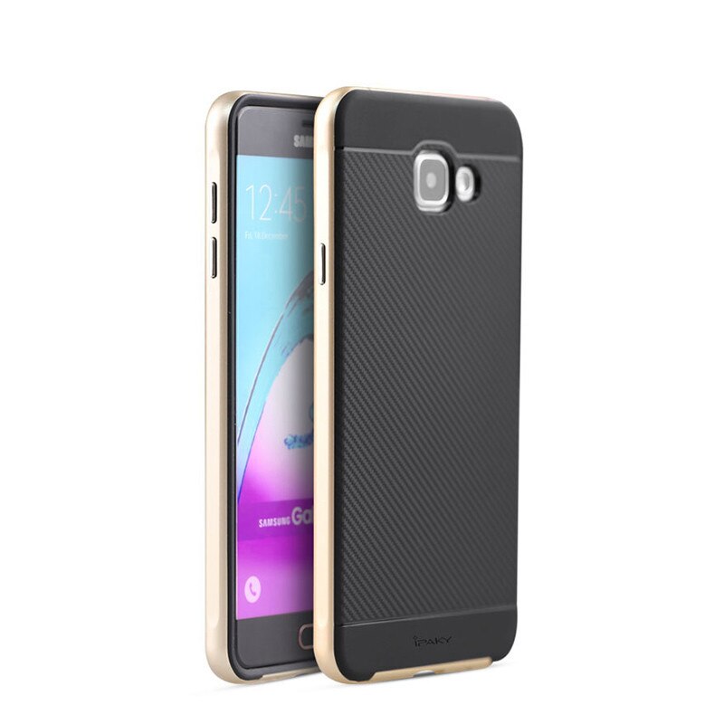 Husa - Carbon Fiber Pattern - Samsung Galaxy A5 (Gold) IPAKY