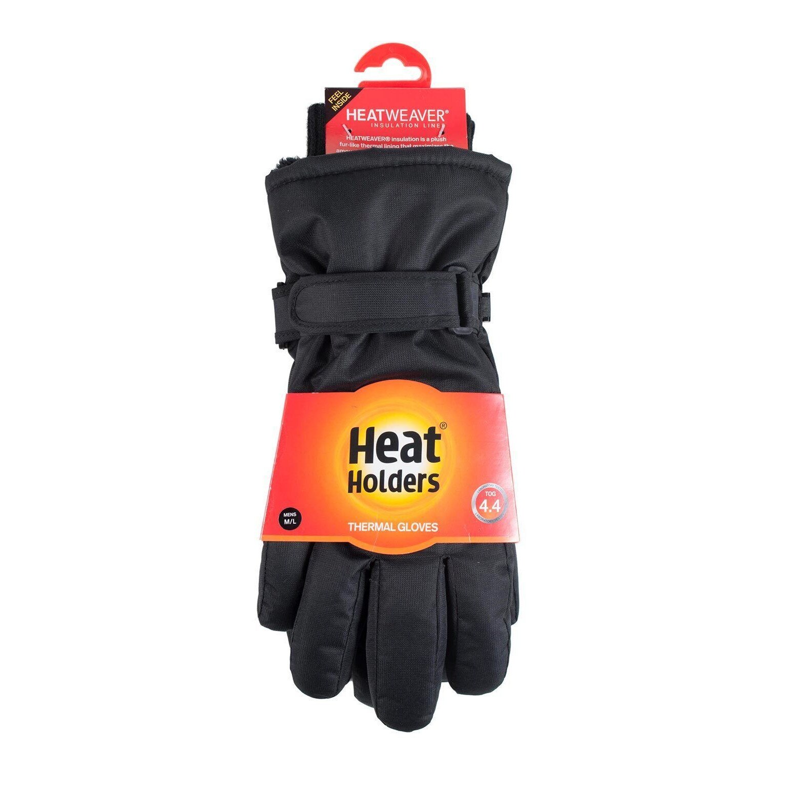 Manusi de ski, Heat Holders Negre, marime L-XL