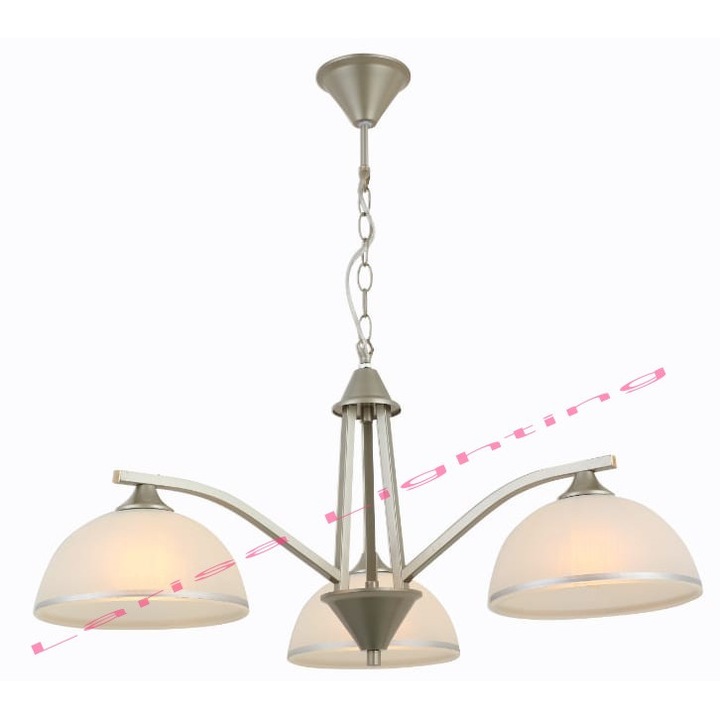 Candelabru Roxxy argintiu satinat 3XE27