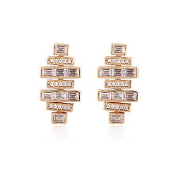 Cercei placati cu aur de 18k si cristal® Diamond Cercei placati cu aur de 18k si cristal® Diamond