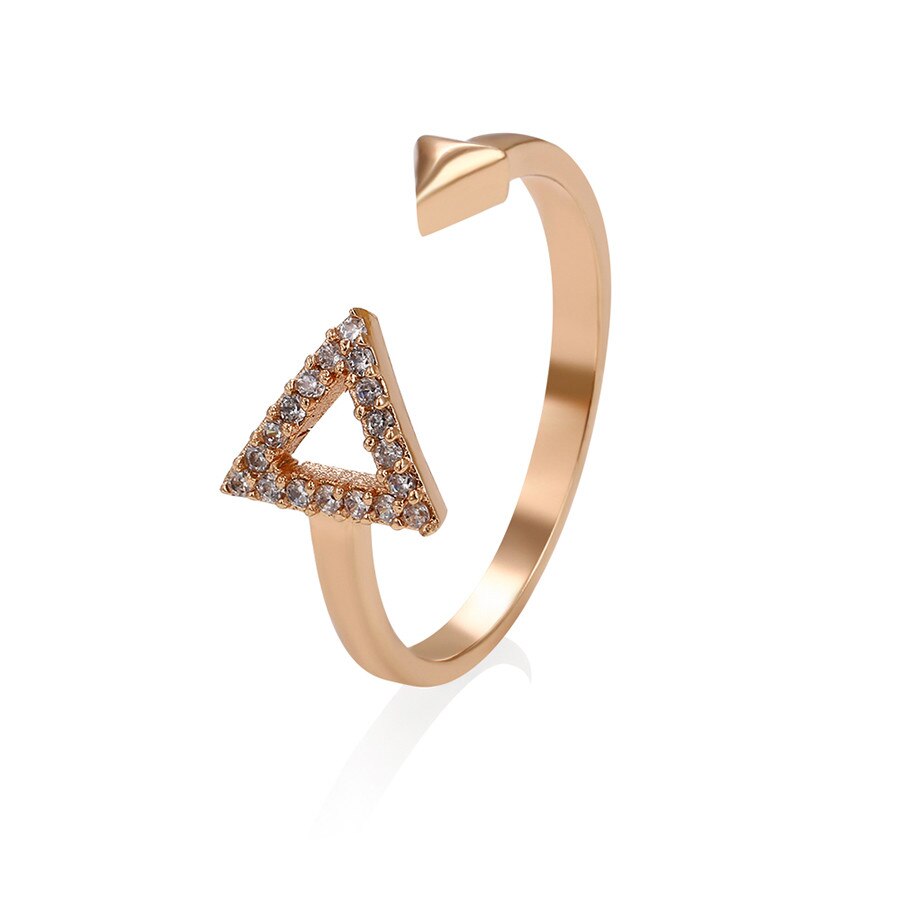 Inel placat cu aur Triangle