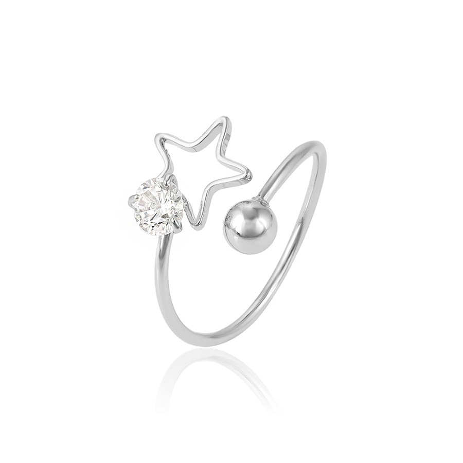 Inel placat cu aur Stea