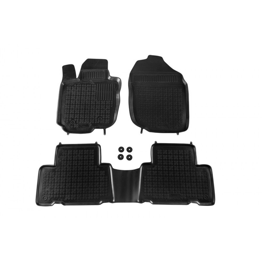 Set 3 Covorase Presuri Auto Negru din Cauciuc TOYOTA Rav4 2006-2012
